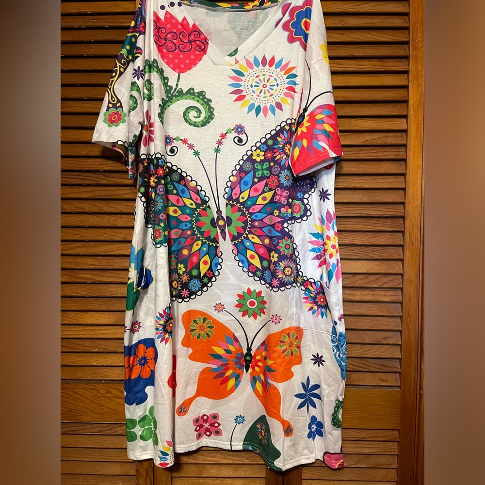 Graphic print dress
